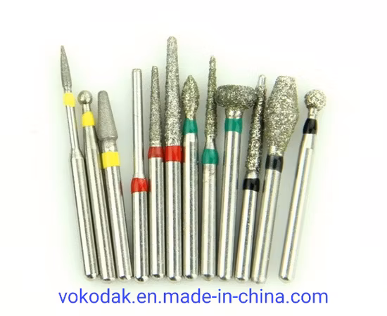 Frese dentali diamantate Frese diamantate dentali per produttori di preparazione di corone